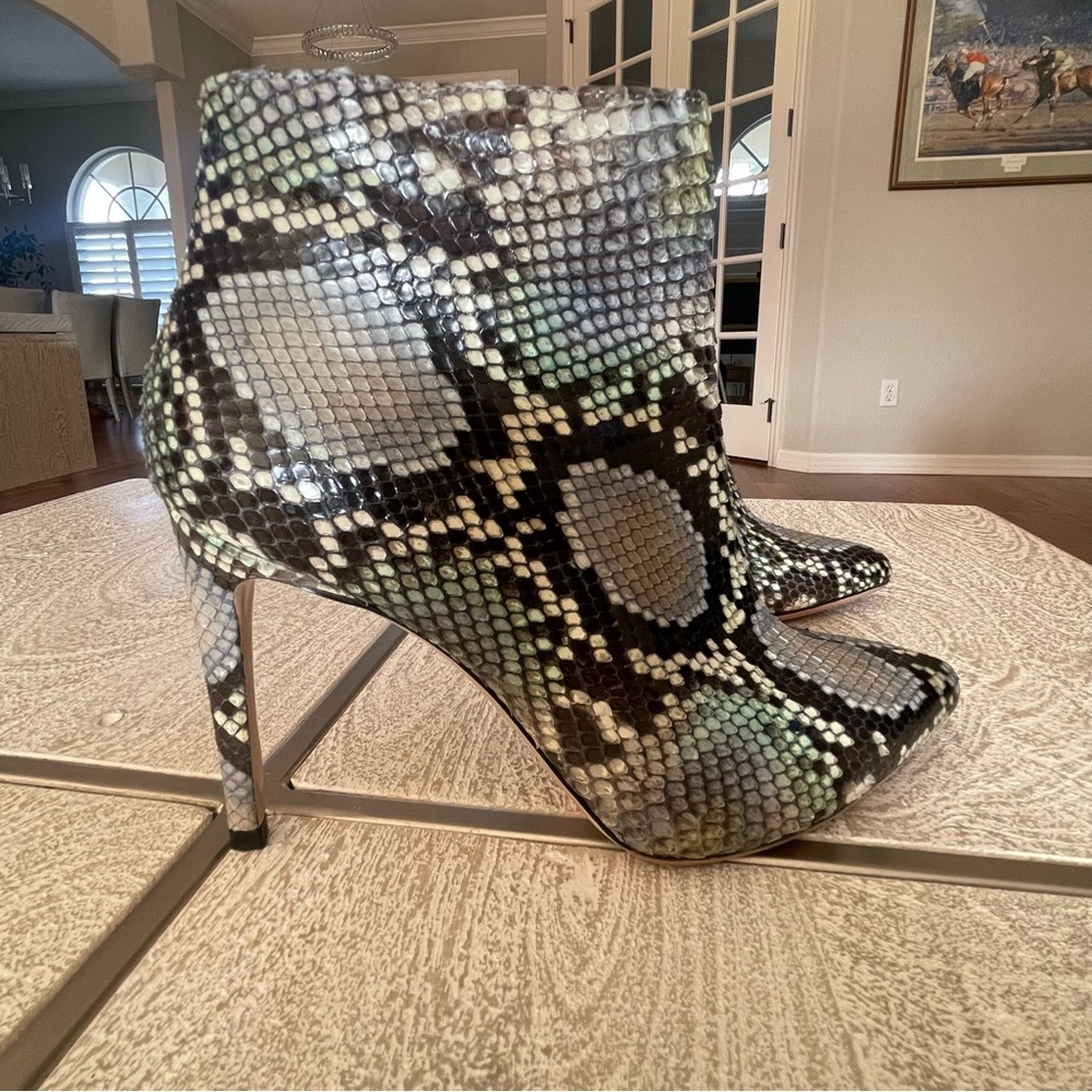 Worn Once Stuart Weitzman Python Booties - image 4